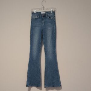 High-Rise Light Blue Flare Jeans